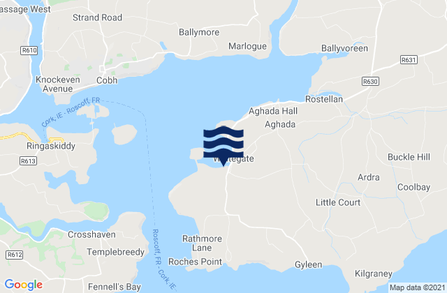 Whitegate Bay, Ireland潮水