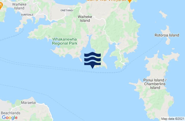 Whites Bay, New Zealand潮水