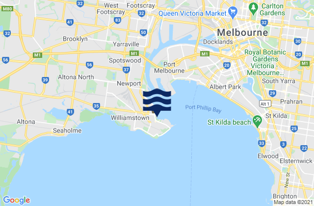 Williamstown, Australia潮水