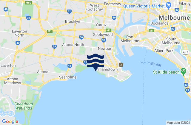 Williamstown North, Australia潮水