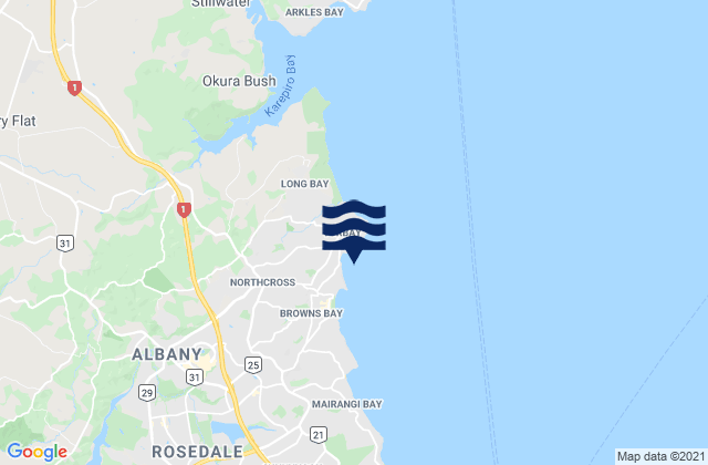 Winstones Cove, New Zealand潮水