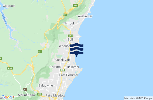 Wollongong, Australia潮水