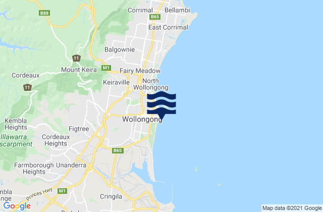 Wollongong, Australia潮水