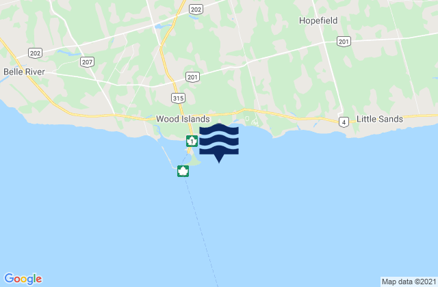 Wood Island, Canada潮水