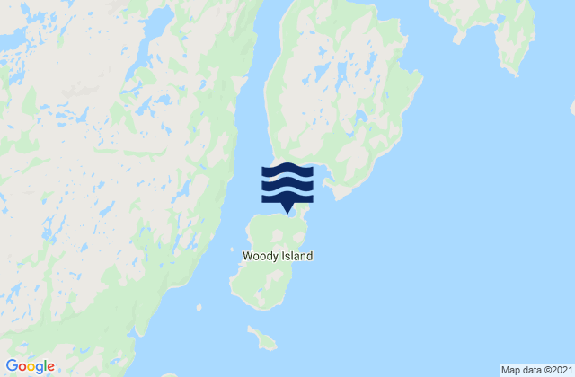 Woody Island, Canada潮水
