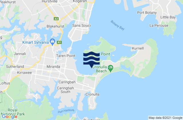 Woolooware Bay, Australia潮水