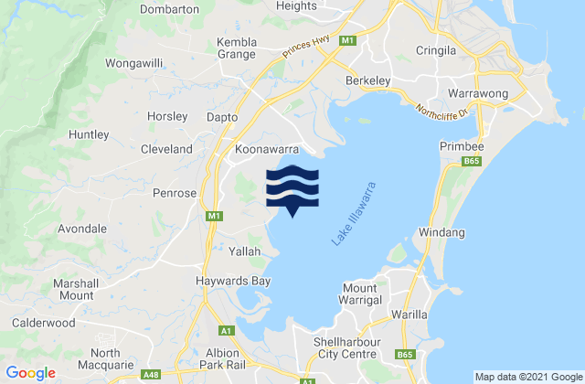 Yallah Bay, Australia潮水