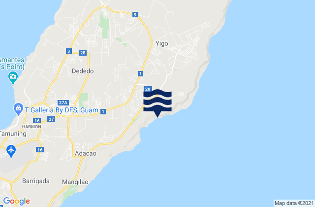 Yigo Municipality, Guam潮水