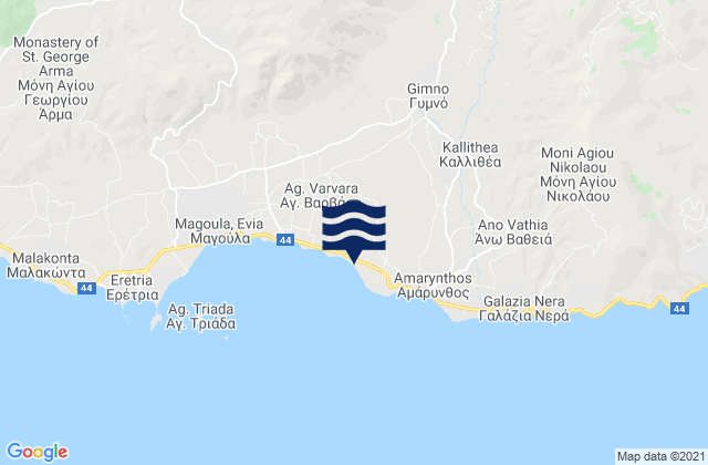 Yimnón, Greece潮水