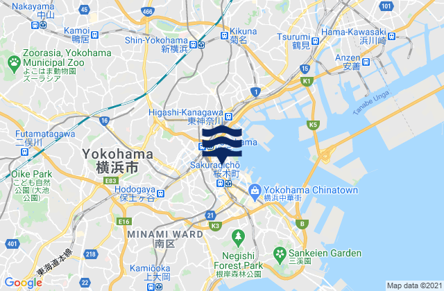 Yokohama Shi, Japan潮水