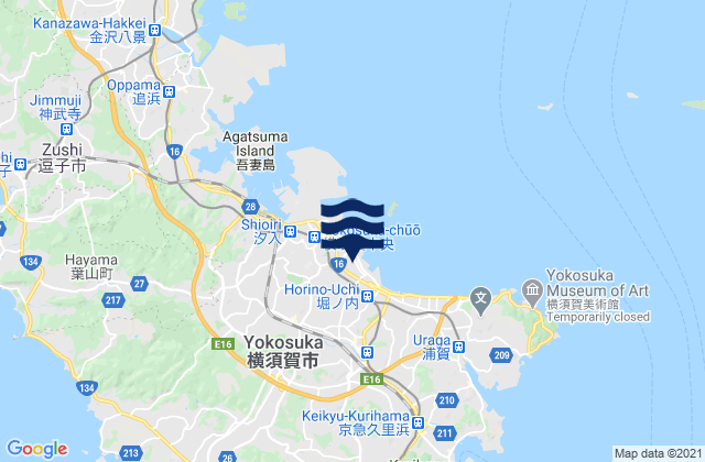 Yokosuka Shi, Japan潮水