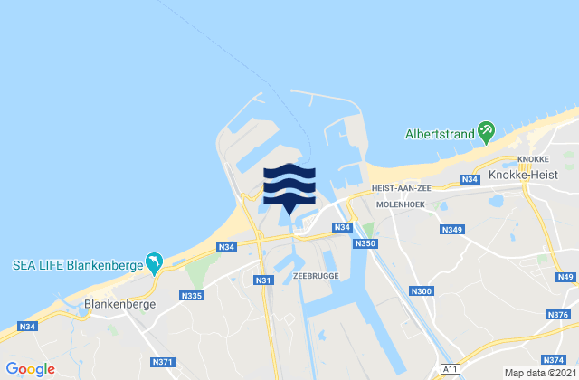 Zeebrugge, Netherlands潮水