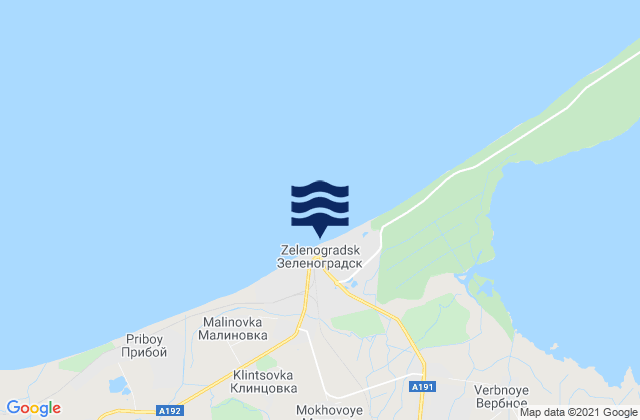 Zelenogradsk, Russia潮水