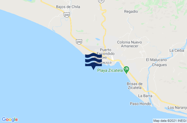 Zipolite, Mexico潮水