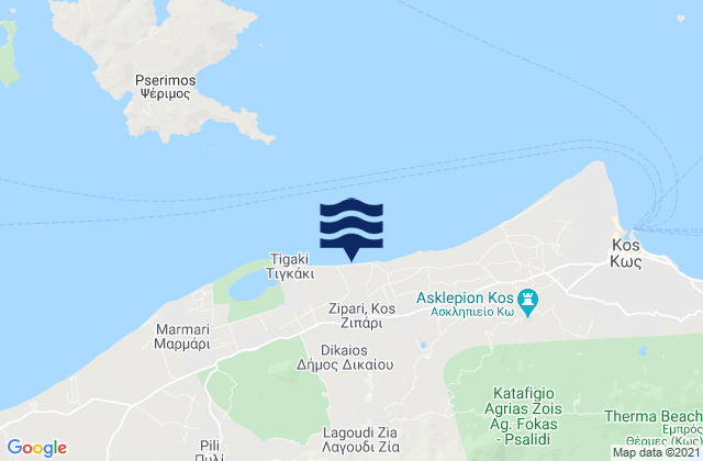 Zipári, Greece潮水