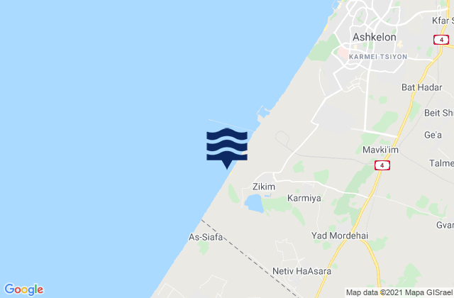 Ziqim ( Zikim) Beach, Israel潮水