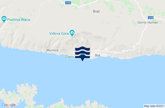 Zlatni Rat, Croatia潮水