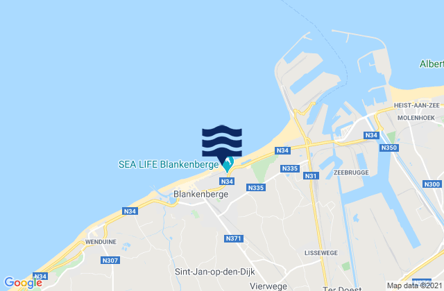 Zuienkerke, Belgium潮水