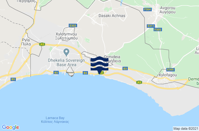 Áchna, Cyprus潮水