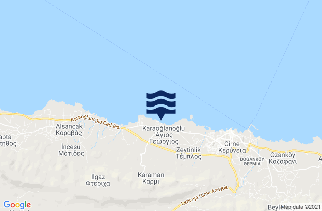 Ágios Geórgios, Cyprus潮水
