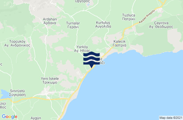 Ágios Ilías, Cyprus潮水