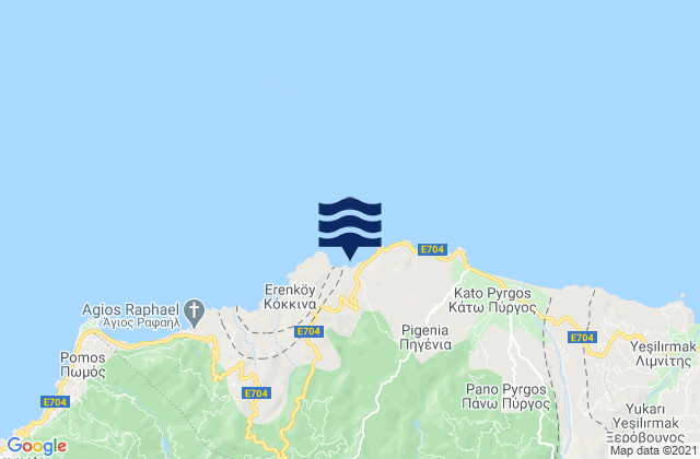 Ágios Theódoros, Cyprus潮水