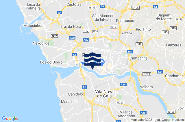 Águas Santas, Portugal潮水