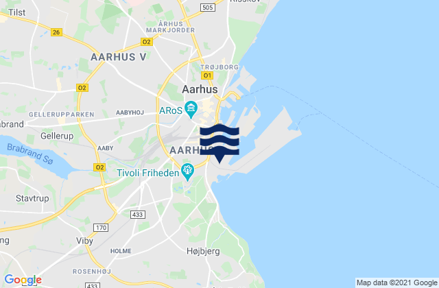 Århus Kommune, Denmark潮水