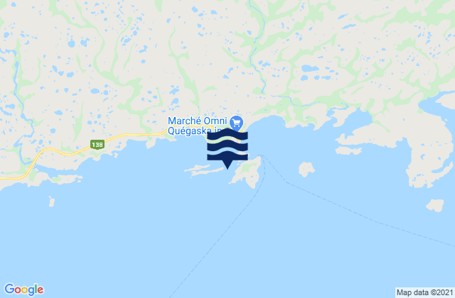 Île de Kegaska, Canada潮水