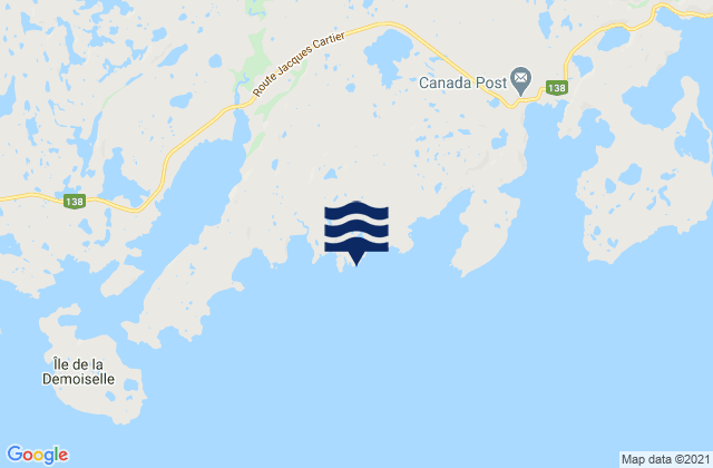 Île du Caplan, Canada潮水