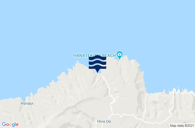 Îles Marquises, French Polynesia潮水
