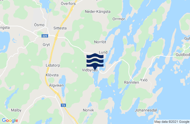 Ösmo, Sweden潮水