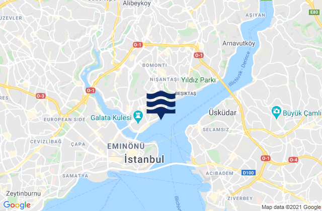 İstanbul, Turkey潮水