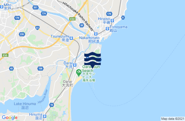 Ōarai, Japan潮水