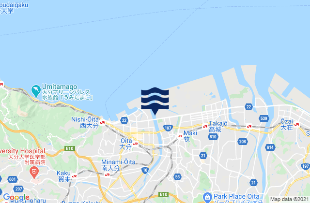 Ōita-shi, Japan潮水