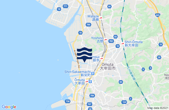 Ōmuta Shi, Japan潮水