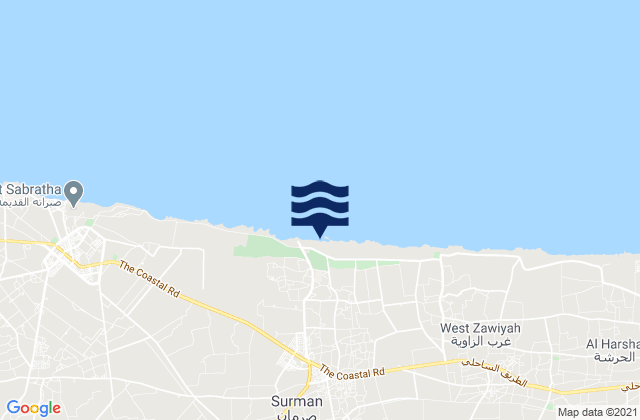 Şurmān, Libya潮水