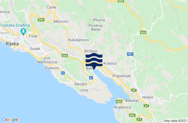 Škrljevo, Croatia潮水