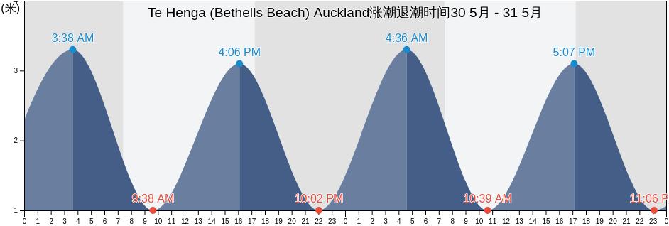 Te Henga (Bethells Beach) Auckland, Auckland, Auckland, New Zealand涨潮退潮时间